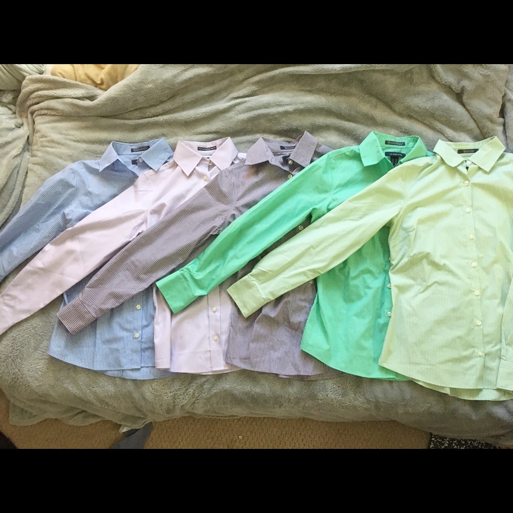 Lot of 5 slim No-Iron shirts
